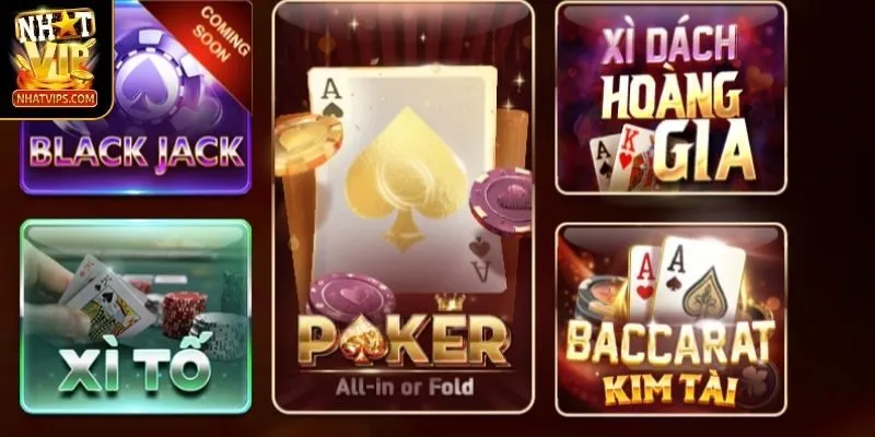 Kho game đánh bài đa dạng lẫn hấp dẫn